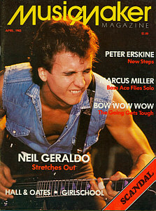 neil geraldo on cover of Music Maker